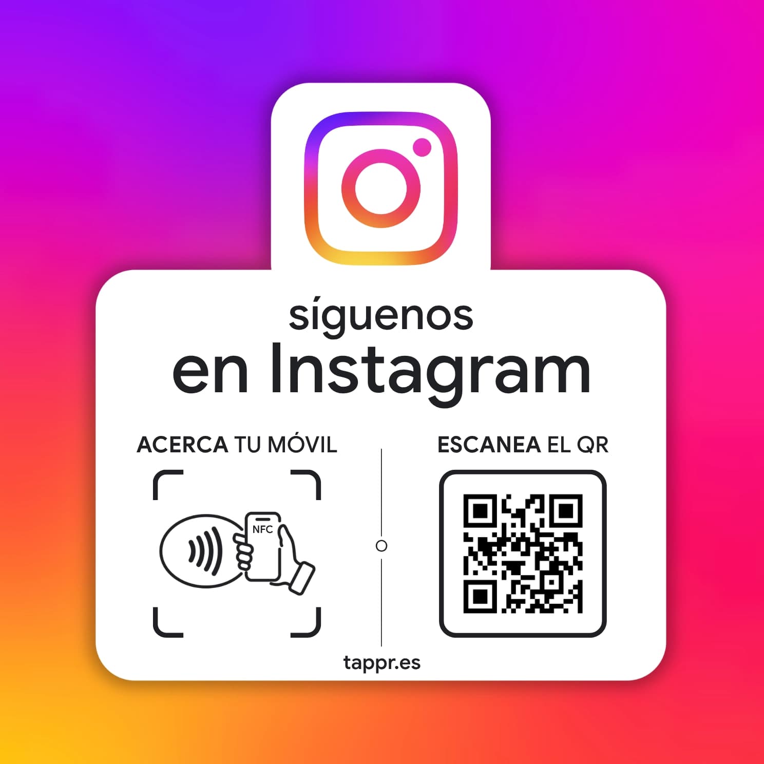Placa Instagram